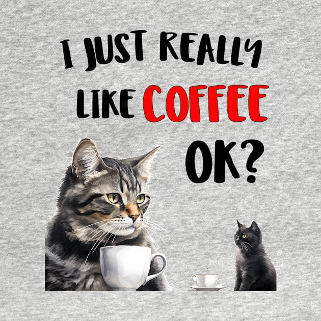 I just really like coffee ok cat style by NivestaMelo